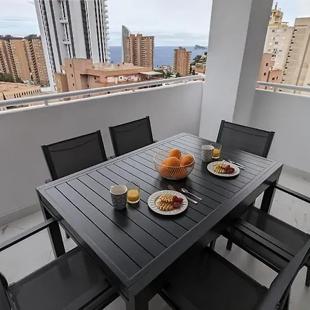 公寓 Entrenaranjos Sea View 貝尼多姆